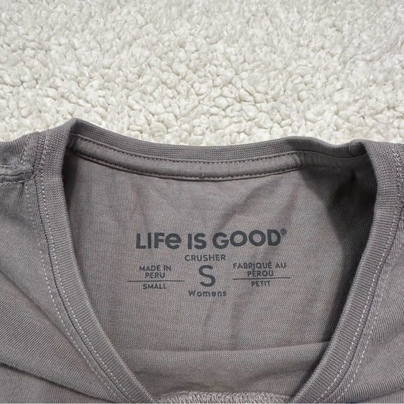 Life Is Good Crusher Unplug Logo Graphic T-shirt Size Small - Picture 4 of 6